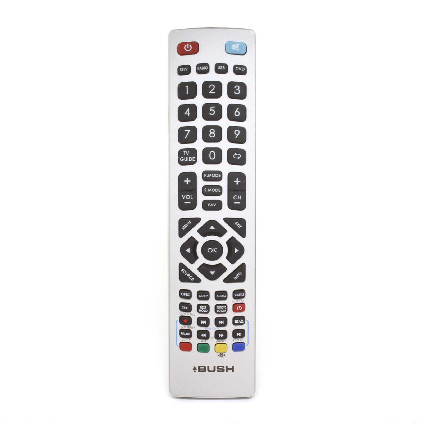 Universal Genuine Bush LCD LED 3D HD Freeview PVR DVD TV Remote Control