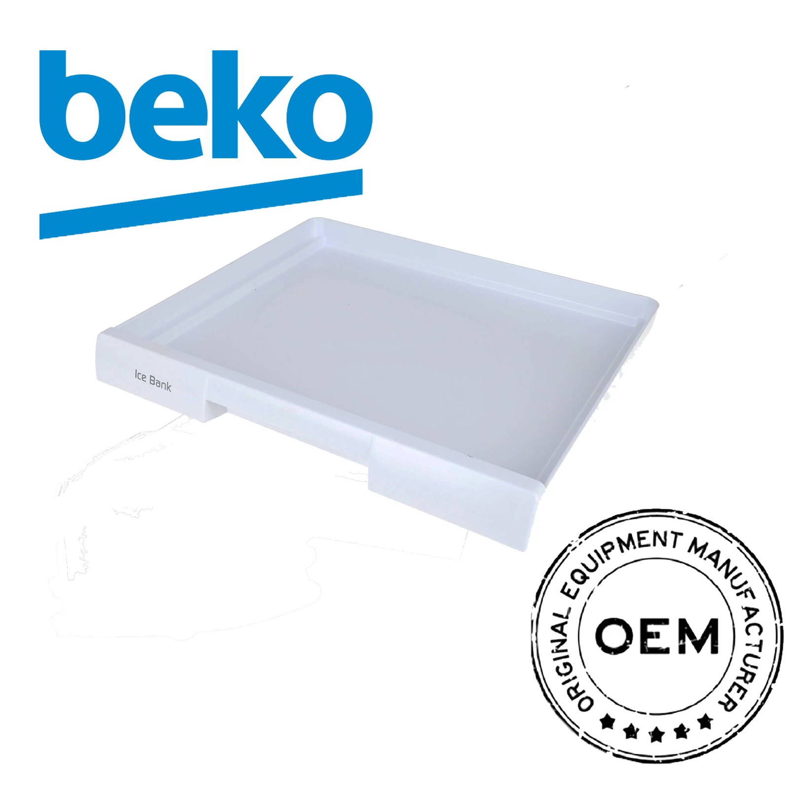 Genuine Beko Fridge Freezer Ice Bank Shelf 4308710100 eBay