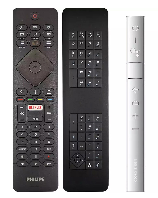 Genuine Philips Smart TV QWERTY Remote Control with NETFLIX and
