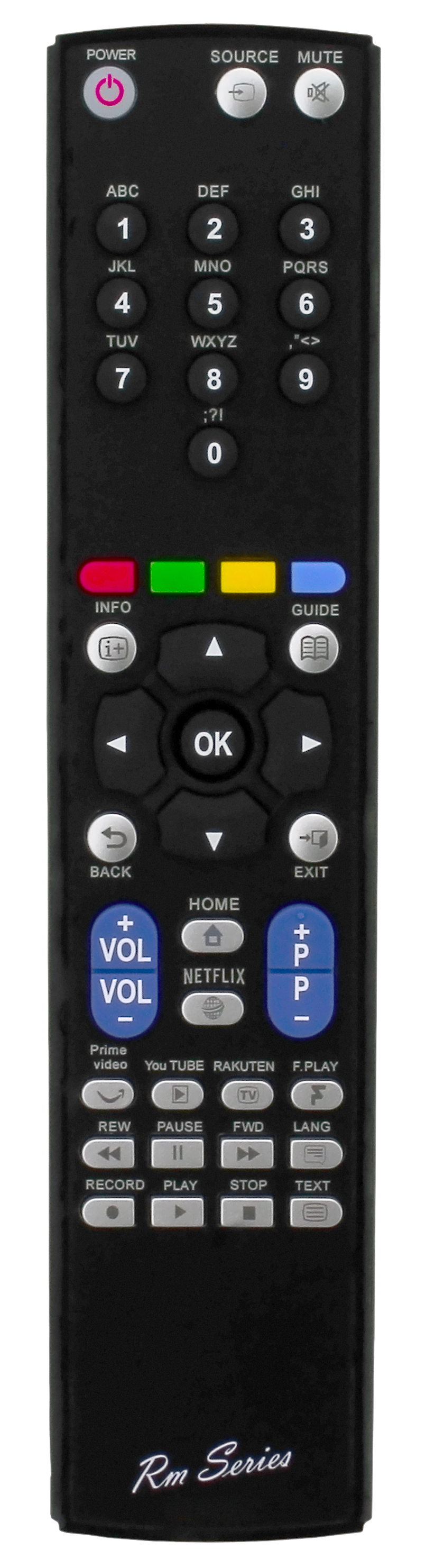 RM Series Remote Control fits TOSHIBA 55V5863DA 55V5863DB 55V5863DG ...